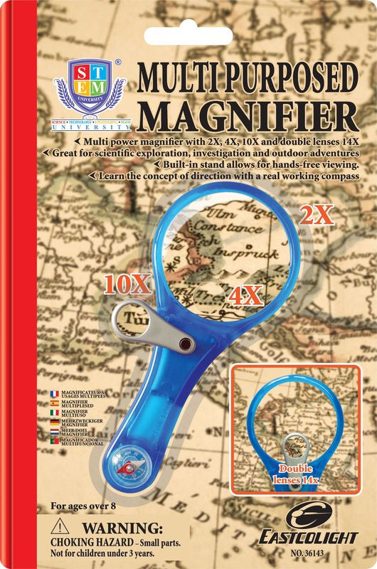 STEM University Multipurpose Magnifier With Compass