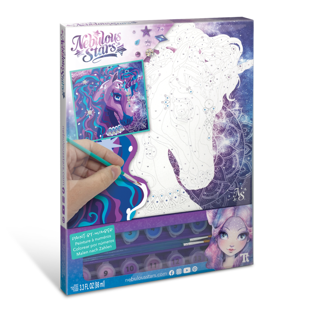 Nebulous Stars Paint-By-Number On Canvas Nebulia & Horse
