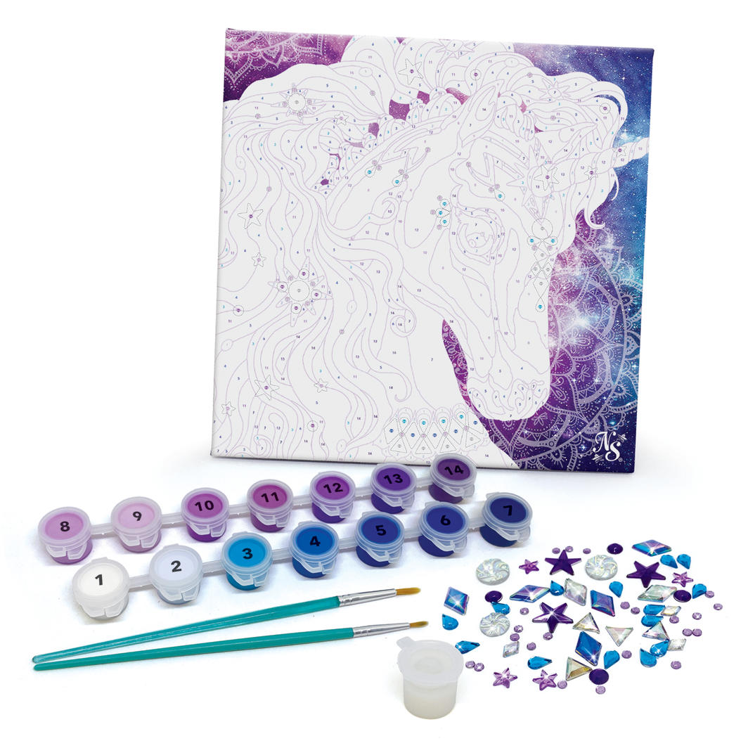 Nebulous Stars Paint-By-Number On Canvas Nebulia & Horse