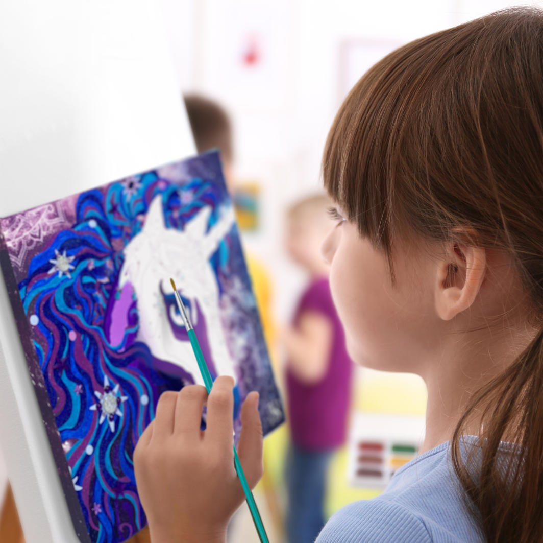 Nebulous Stars Paint-By-Number On Canvas Nebulia & Horse