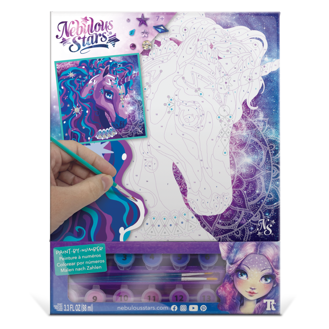 Nebulous Stars Paint-By-Number On Canvas Nebulia & Horse