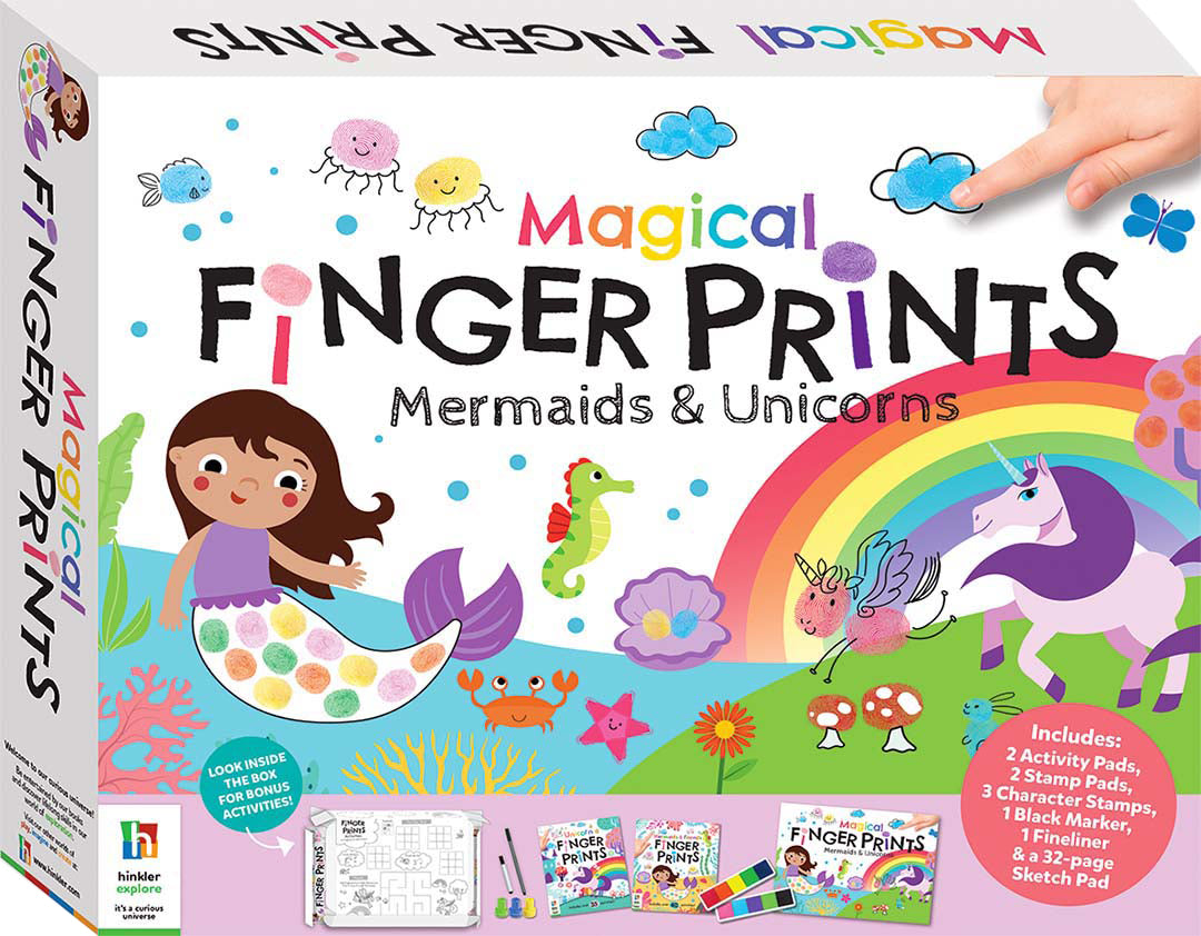 Hinkler Magical Finger Prints Mermaids & Unicorns