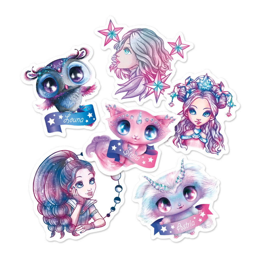 Nebulous Stars Vinyl Stickers - Assorted Styles.