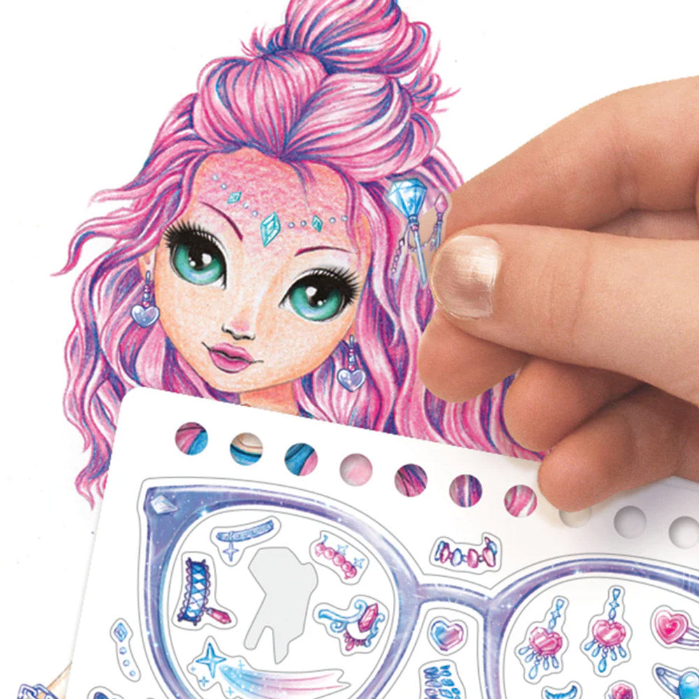 Stickers in the Nebulous Stars Cristalia Creative Sketchbook