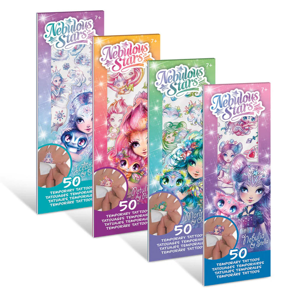 Nebulous Stars Temporary Tattoos Mini Pad Assorted Styles