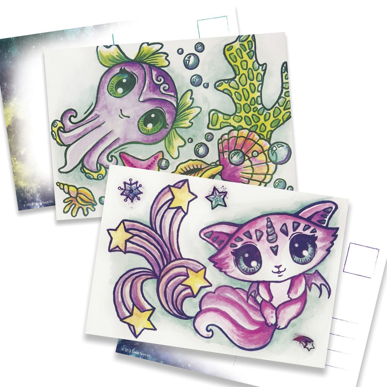 Nebulous Stars WateRColor Postcard Set