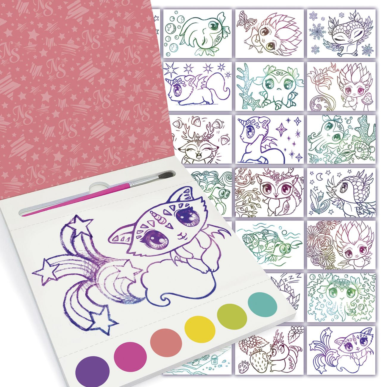 Nebulous Stars WateRColor Postcard Set