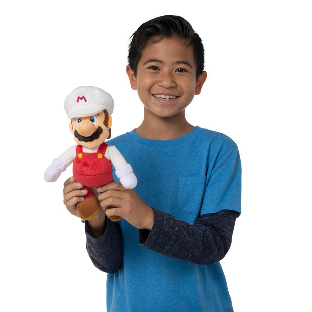 Nintendo Super Mario 6 Inch Plush - Fire Mario soft toy.