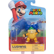 Nintendo Super Mario 4 Inch Figure Wave 50 - Ludwig with Magic Wand toy.