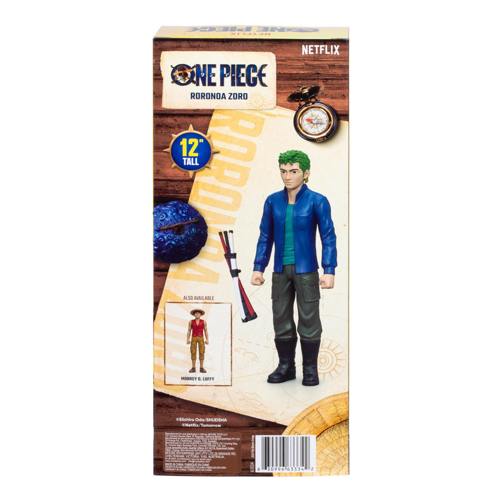 Back packaging of the ONE PIECE 12 Inch Action Figure Toy - Zoro