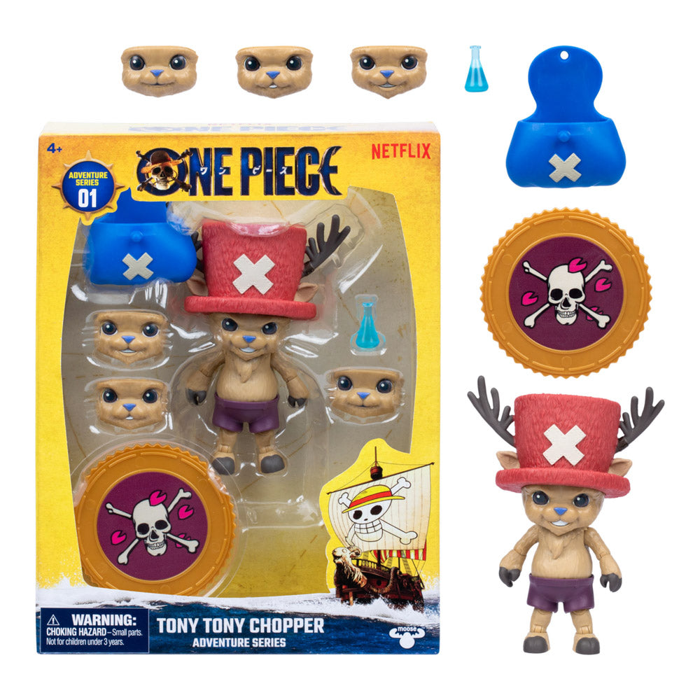 ONE PIECE Adventure S1 - Tony Tony Chopper toy figure, with different face options
