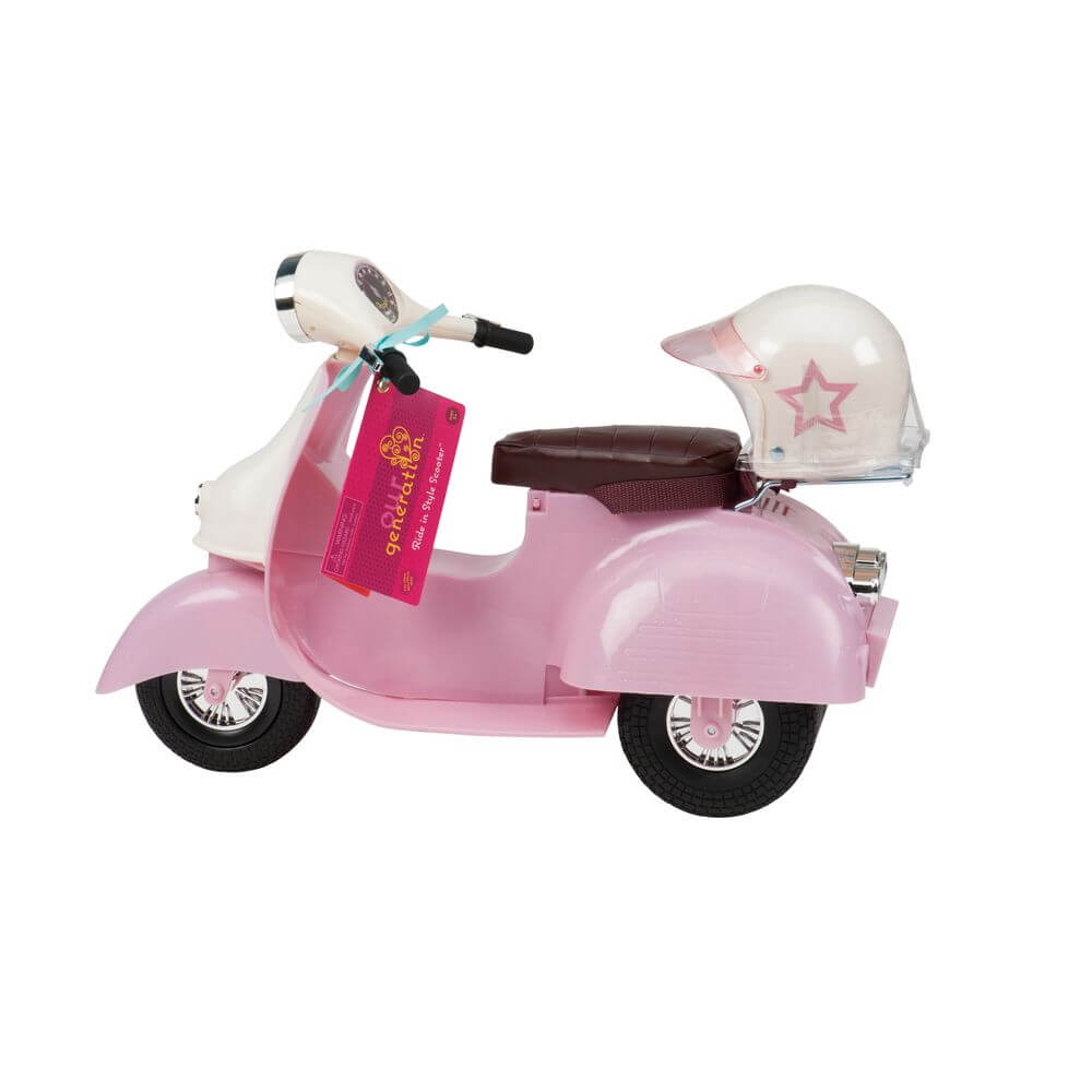 Our Generation Pink & Ivory Ride In Style Scooter