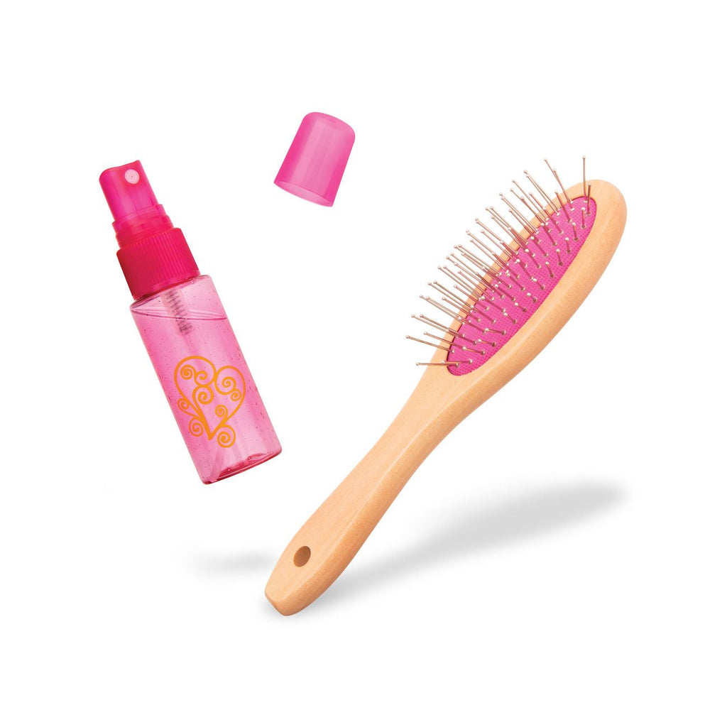 OUR GENERATION ACCESSORY SET HAIR BRUSH & SPRAY BOTTLE