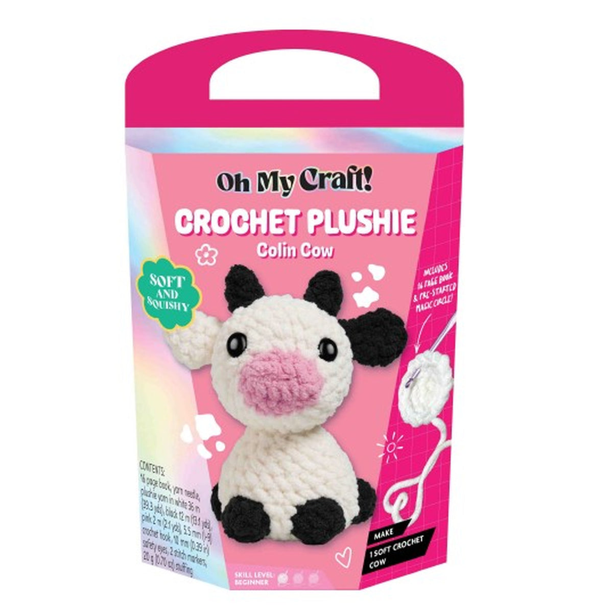 Oh My Craft Crochet Plushie Kit - Colin Cow.