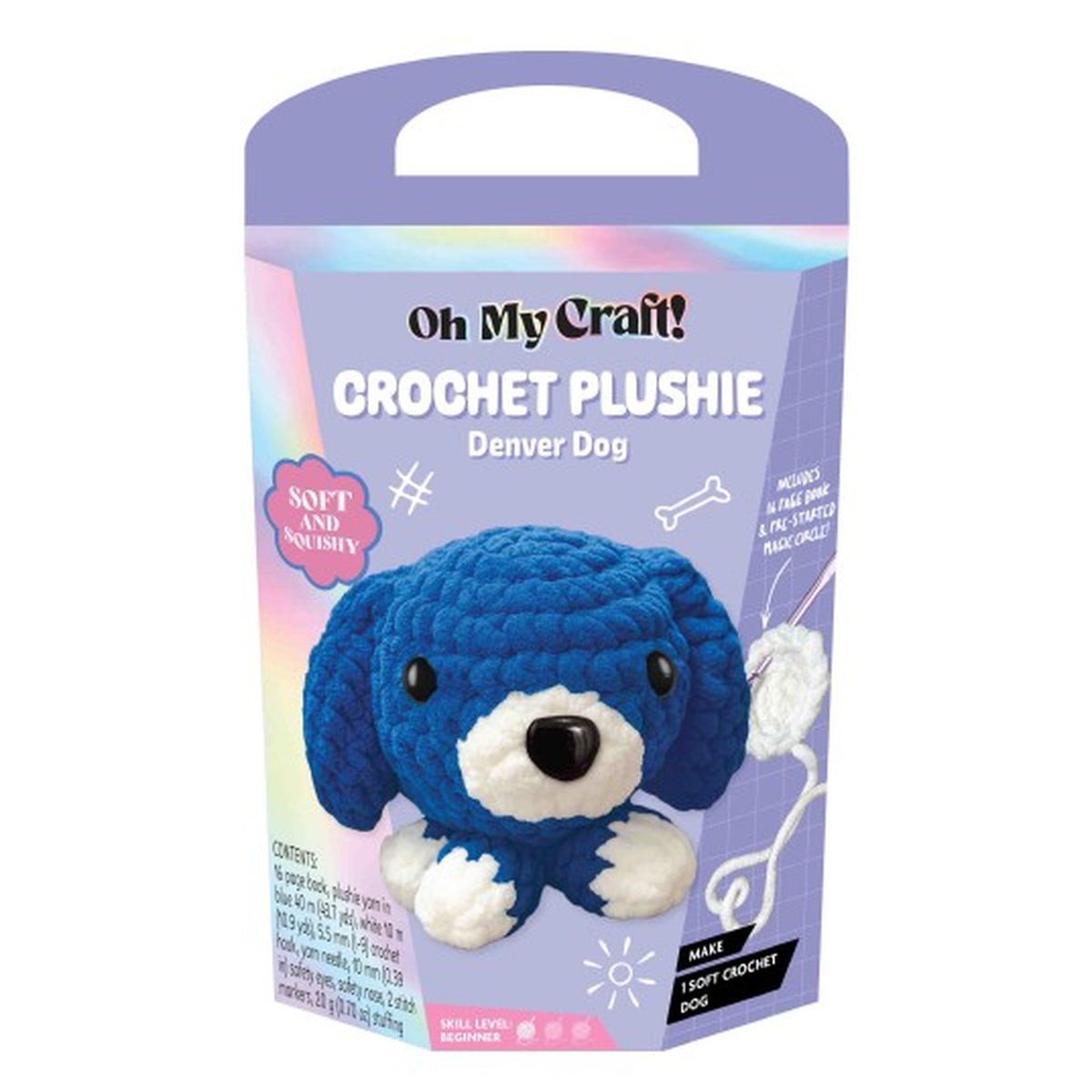 Oh My Craft Crochet Plushie Kit - Denver Dog.