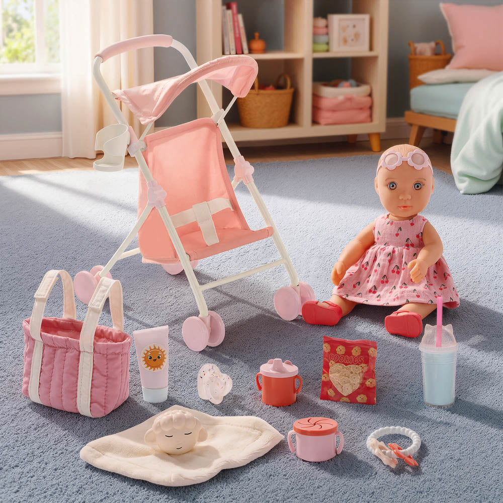 Our Generation Baby Sister Doll - Baby Izzy & Stroller Set