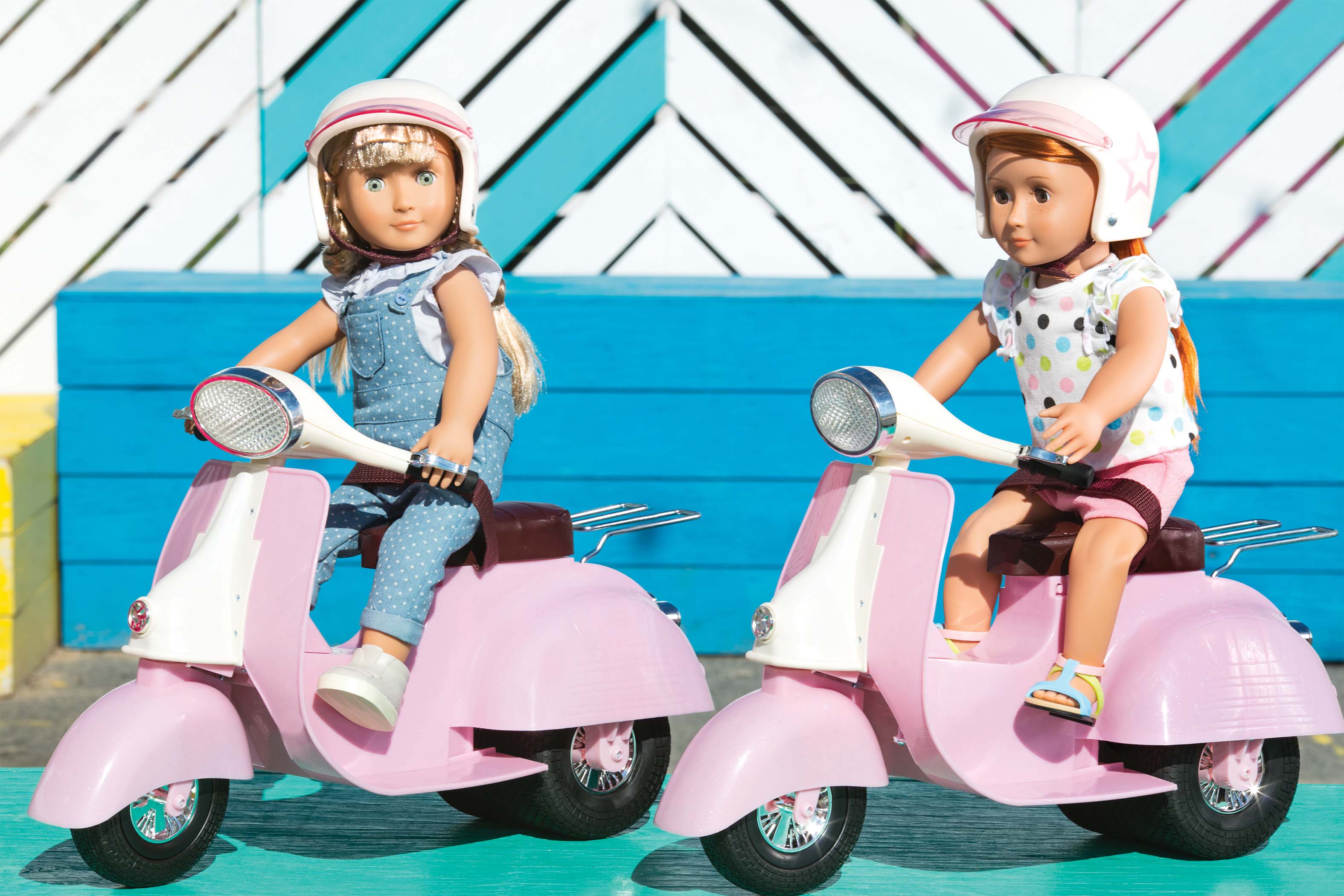 Our Generation Pink & Ivory Ride In Style Scooter