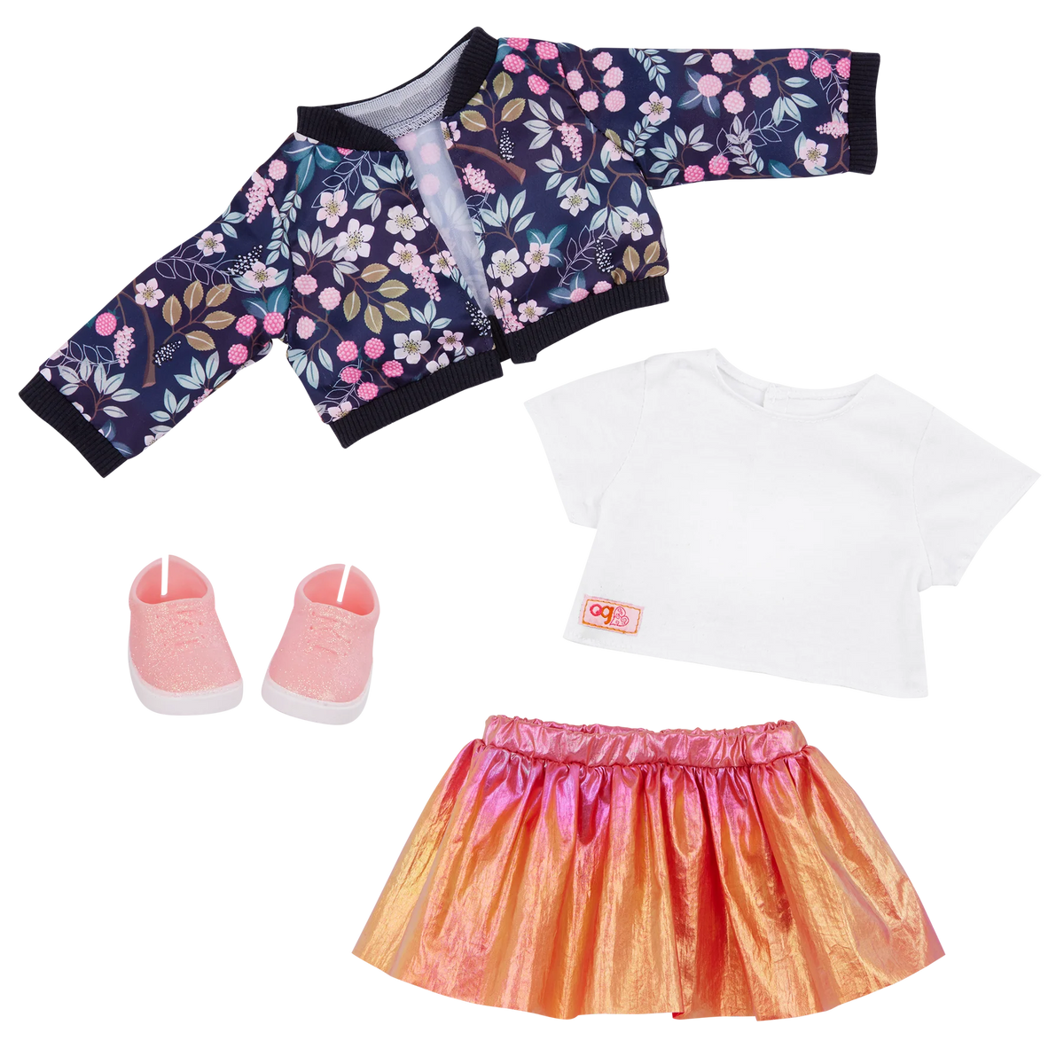 Our Generation Regular Outfit Floral Jacket With Skirt - Toyworld NZ