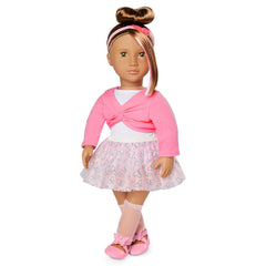 Our Generation – 18-Inch Ballerina Doll – Lifelike Brown Eyes & Wavy Blonde Hair – Ballet Dress & Pink Nutcracker Doll Accessory – Pretend Play – Toys