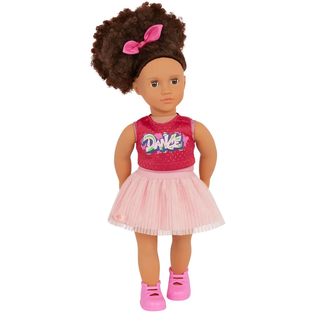 Our Generation 18 Inch Regular Doll With Hip Hop Ballerina Outfit Catalina