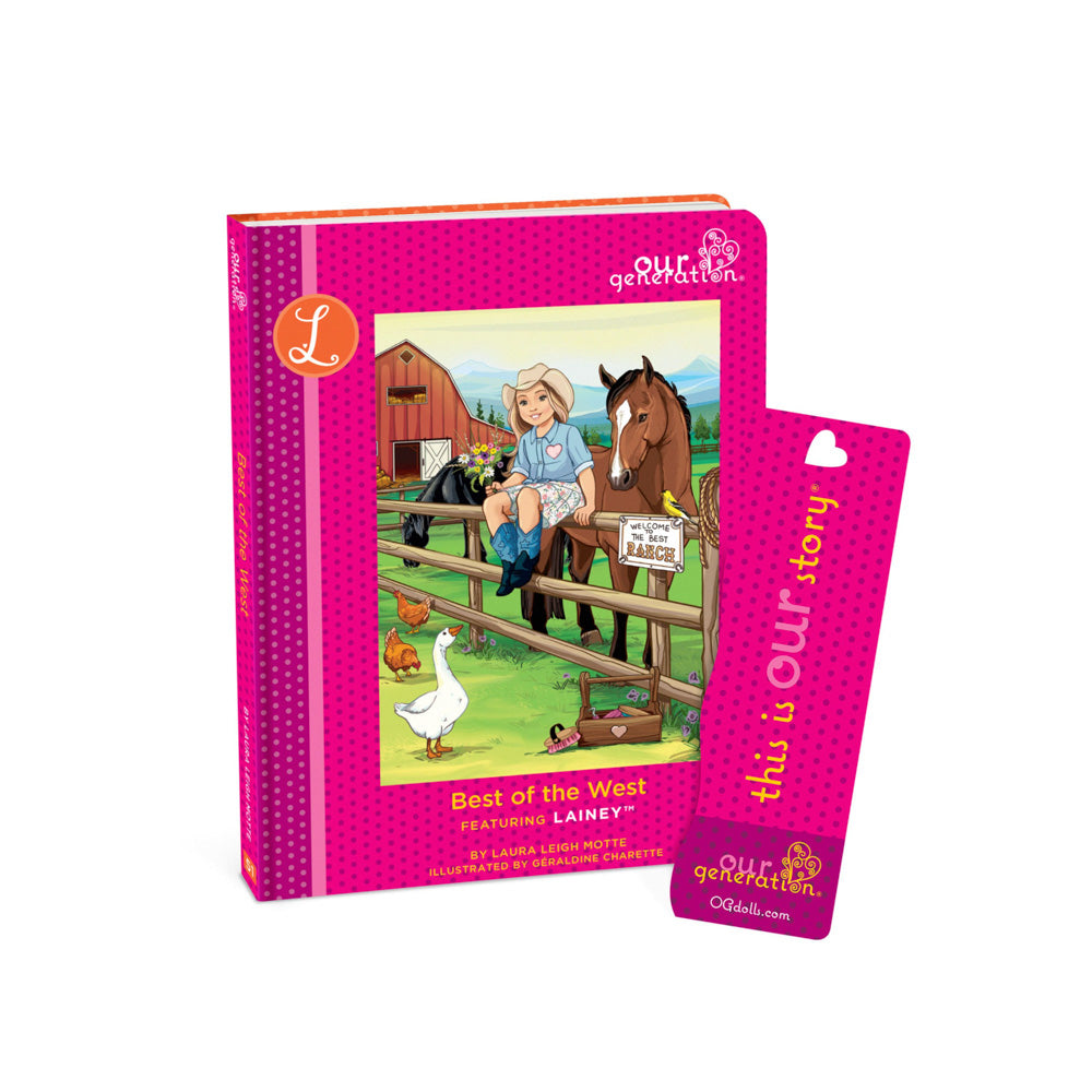 Book included with Our Generation 18 Inch Deluxe Doll Western Cowgirl Lainey toy