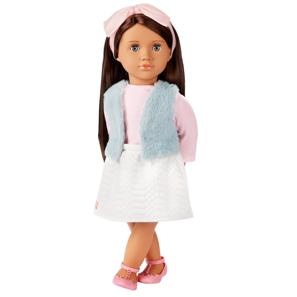Our Generation 18 Inch Regular Doll Paulina brown hair
