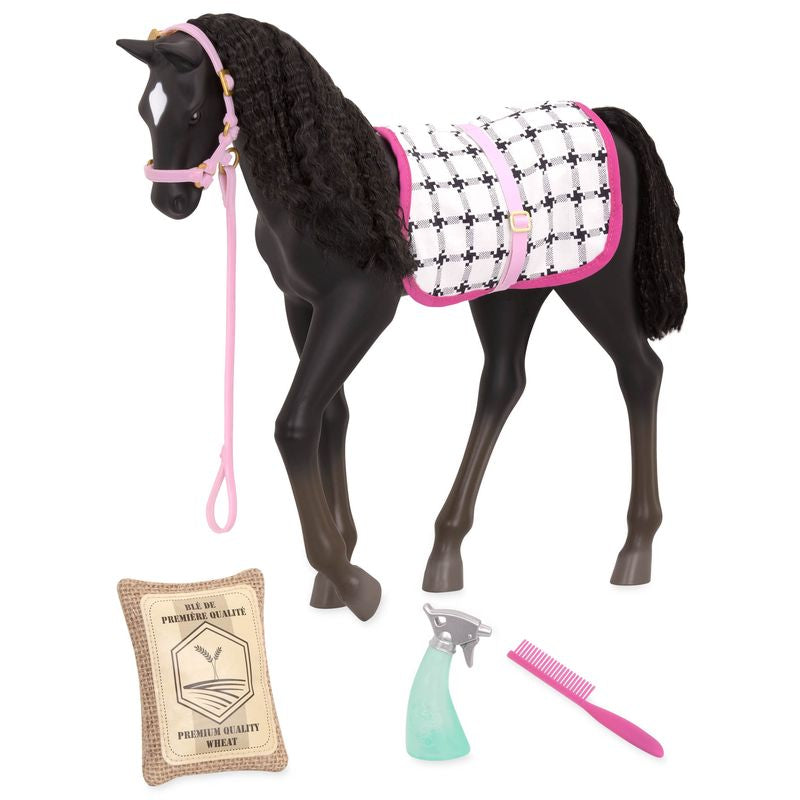 Our Generation Horse Black Velvet Foal For 18 Inch (45cm) Doll - Toyworld NZ