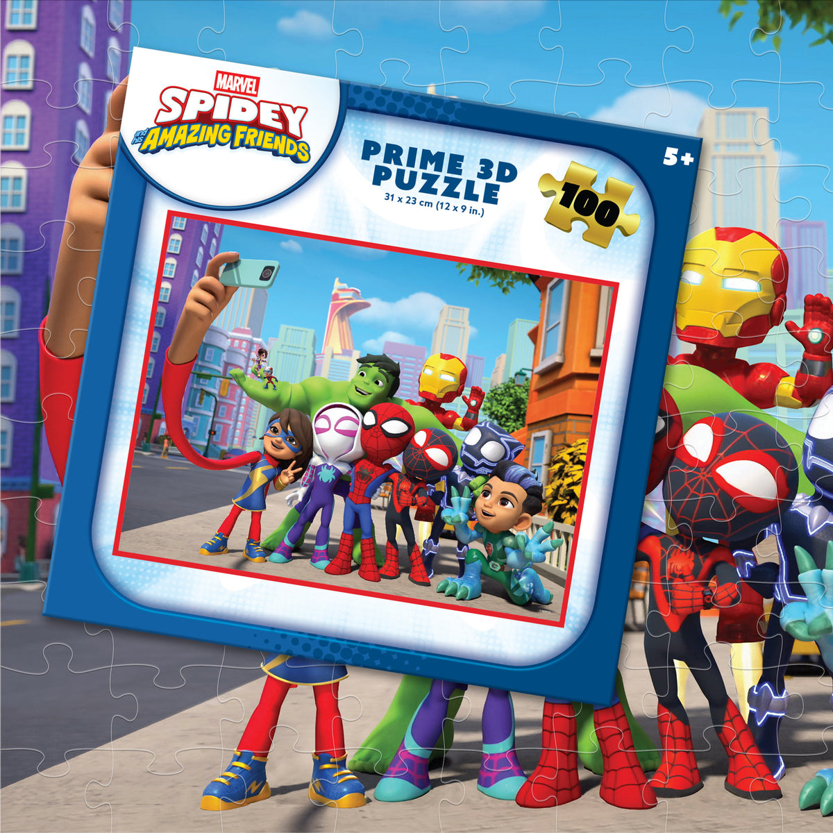 Prime 3D Marvel Spidey & Friends 100 Piece Jigsaw Puzzle - Toyworld NZ