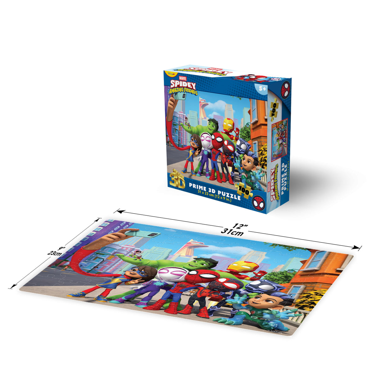 Prime 3D Marvel Spidey & Friends 100 Piece Jigsaw Puzzle - Toyworld NZ