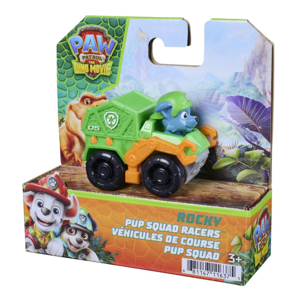 PAW Patrol Dino Movie Pup Squad Racer Rocky - Toyworld NZ
