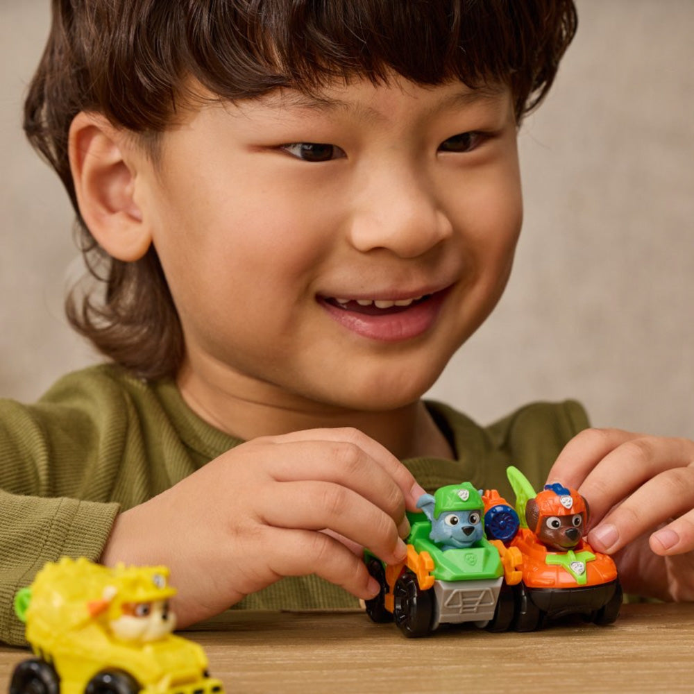 PAW Patrol Dino Movie Pup Squad Racer Rocky - Toyworld NZ