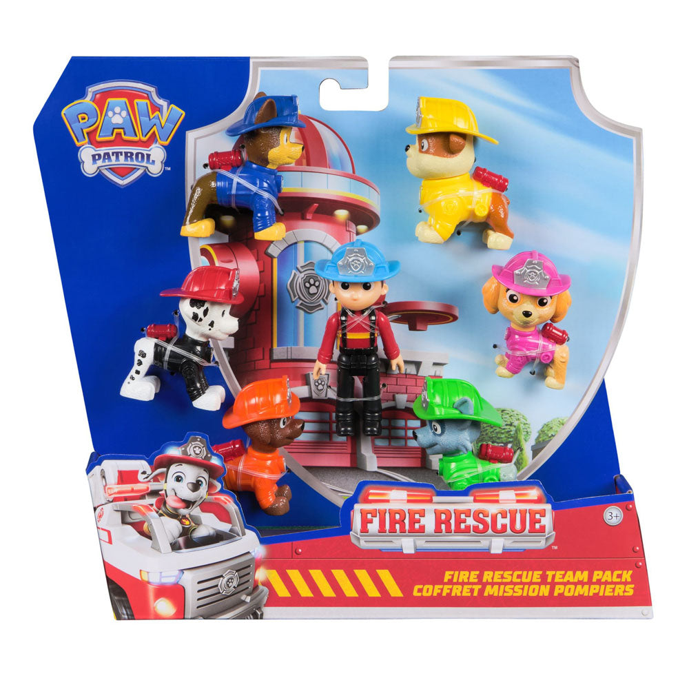PAW Patrol Fire Rescue Figure Pack toys.