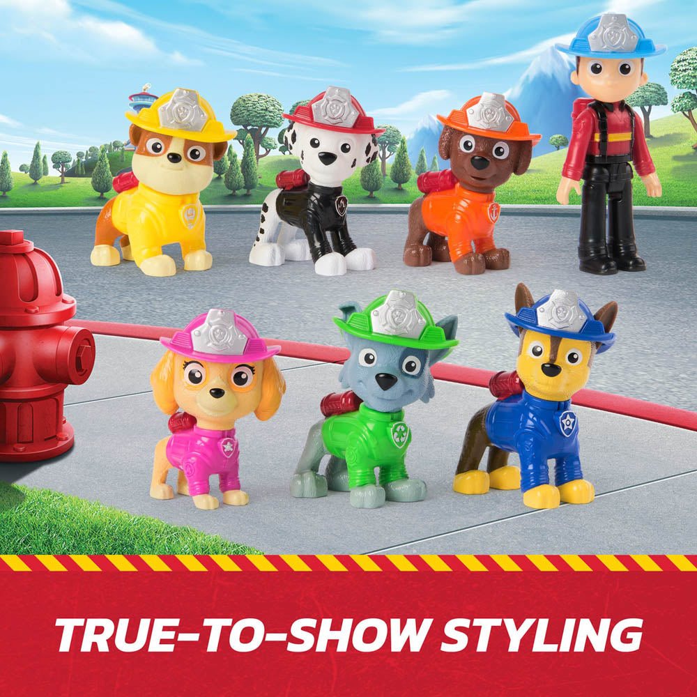 PAW Patrol Fire Rescue Figure Pack toys.