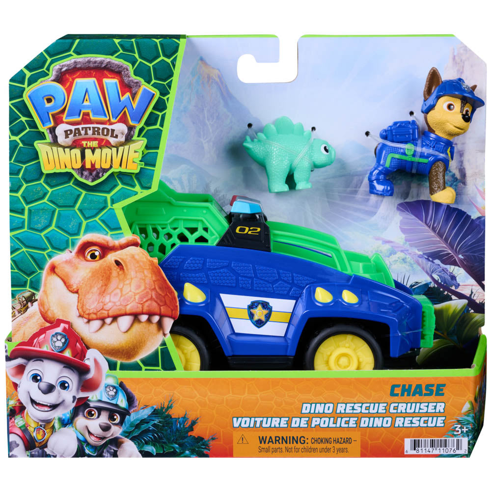 PAW Patrol: The Dino Movie Chase Dino Rescue Cruiser - Toyworld NZ