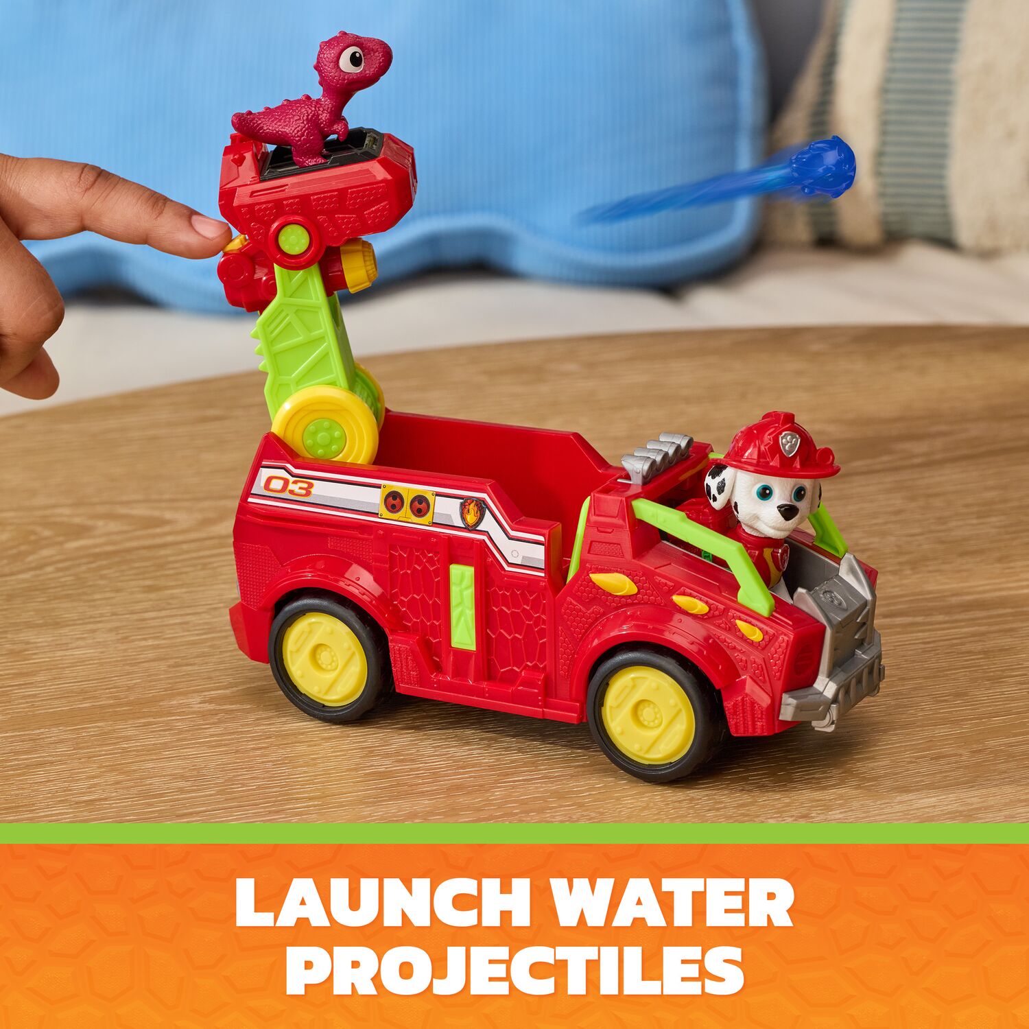 PAW Patrol: The Dino Movie Marshall Dino Rescue Fire Truck - Toyworld NZ