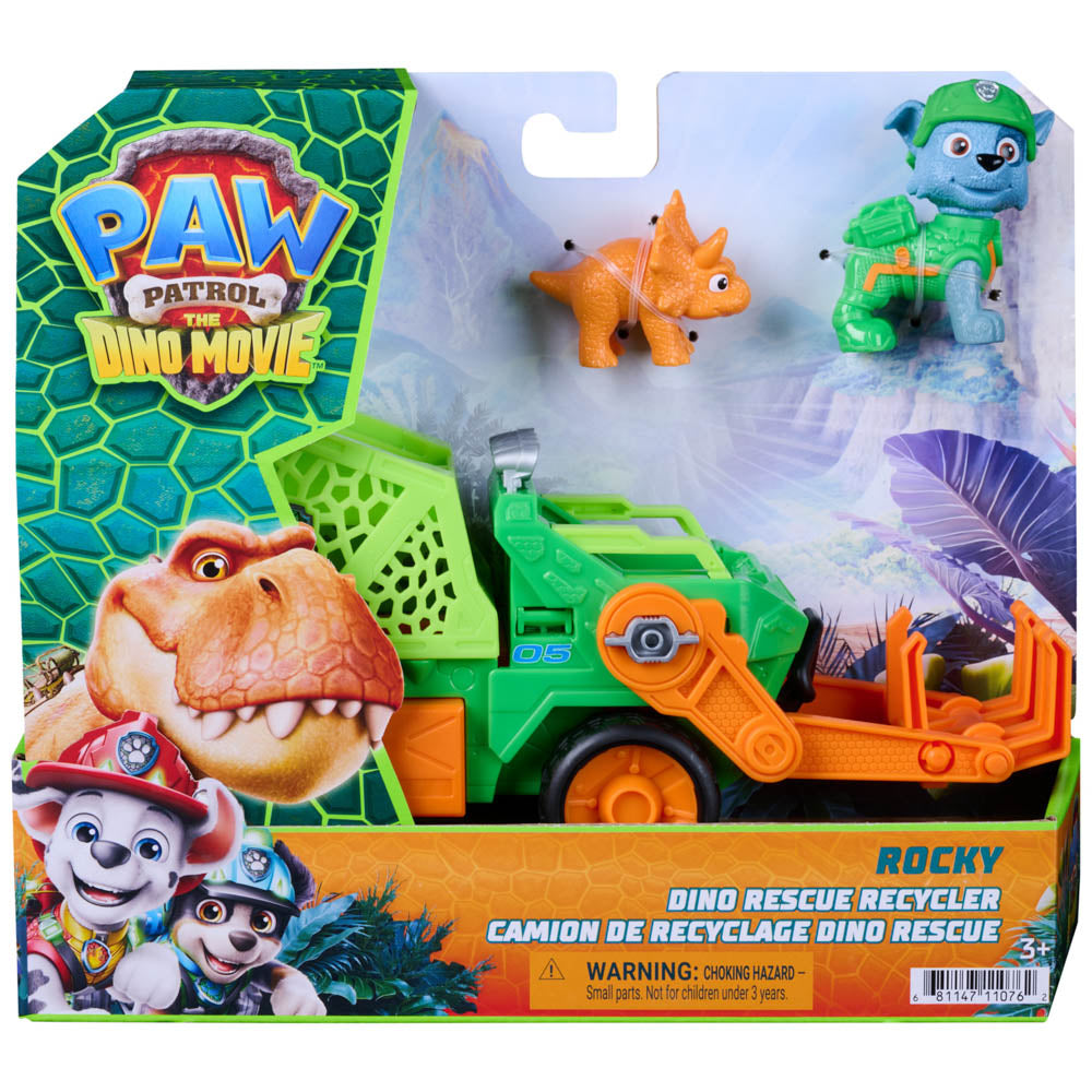 PAW Patrol: The Dino Movie Rocky Dino Rescue Recycler - Toyworld NZ