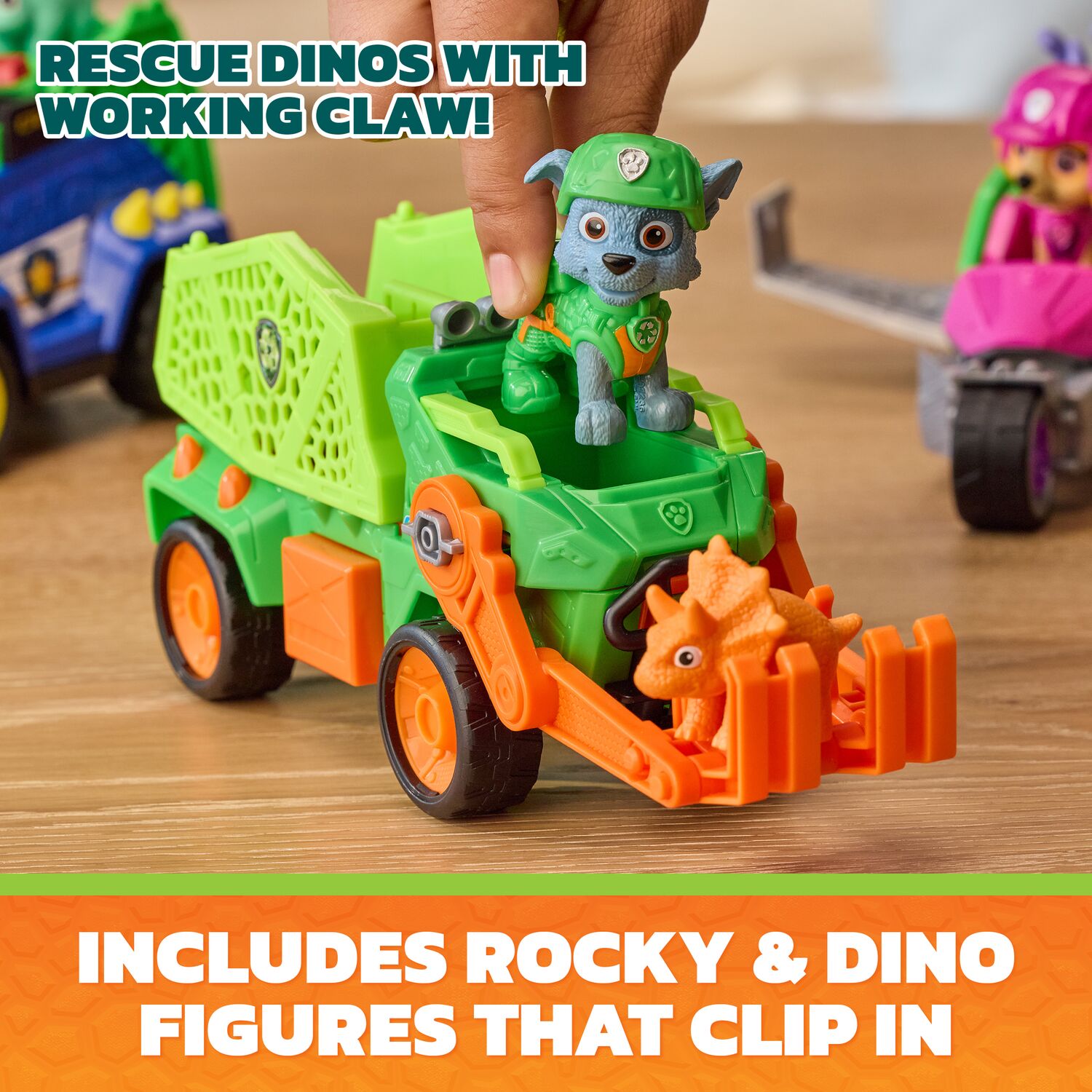 PAW Patrol: The Dino Movie Rocky Dino Rescue Recycler - Toyworld NZ