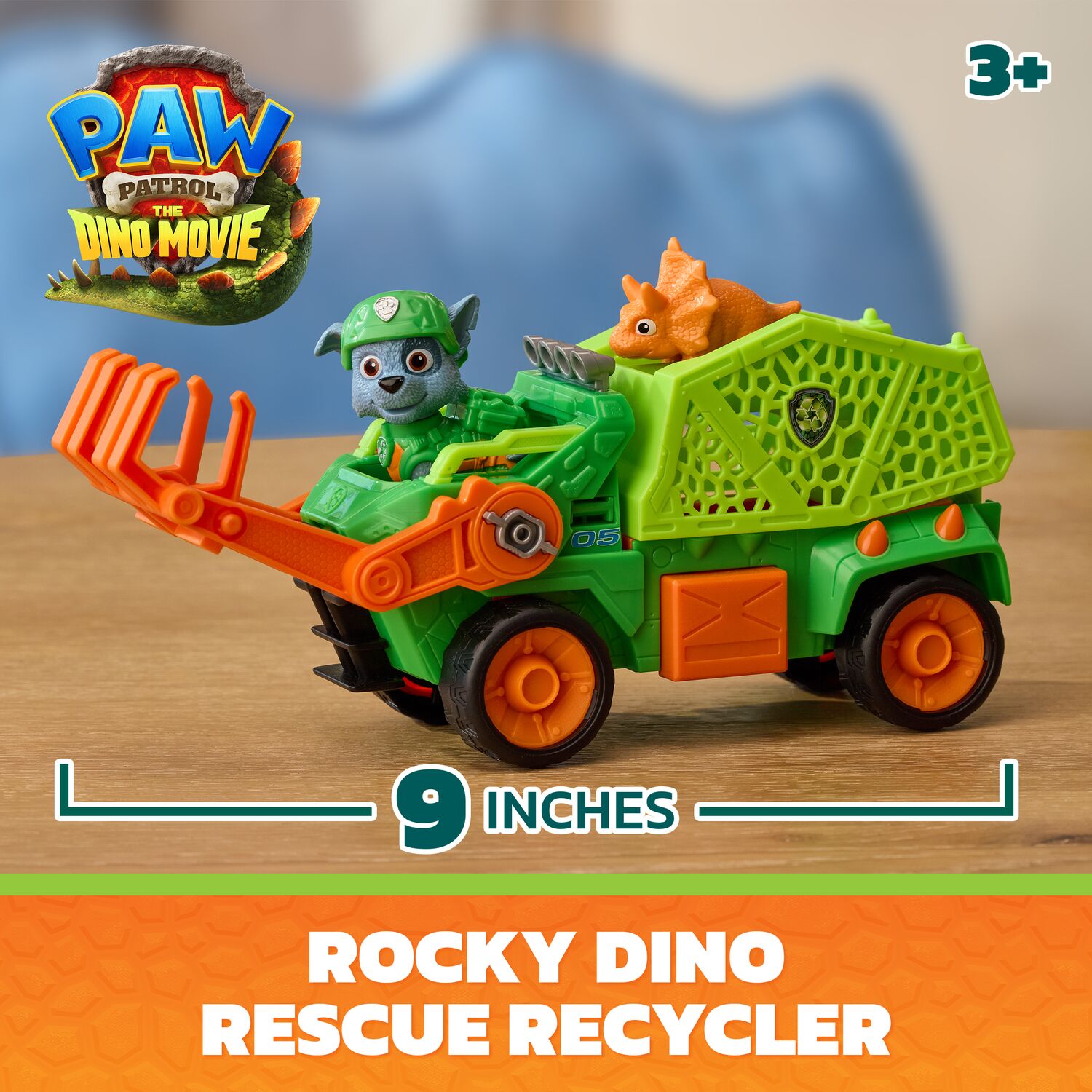 PAW Patrol: The Dino Movie Rocky Dino Rescue Recycler - Toyworld NZ