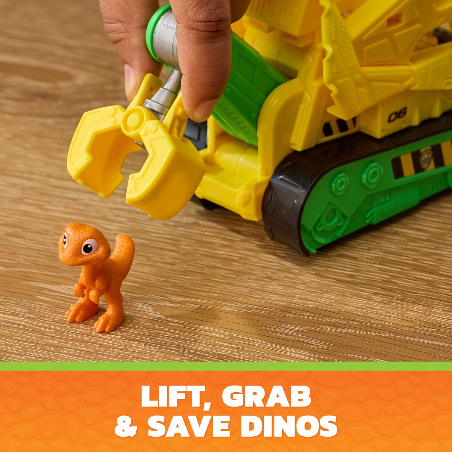 PAW Patrol: The Dino Movie Rubble Dino Rescue Bulldozer - Toyworld NZ