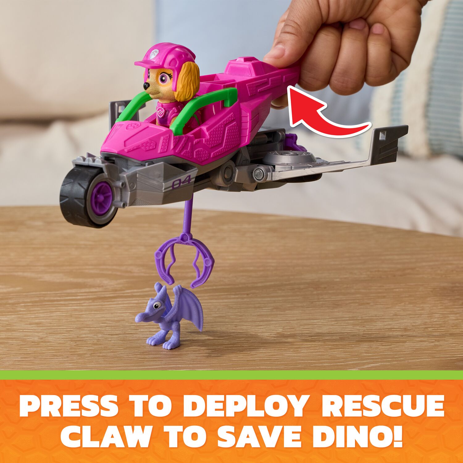 PAW Patrol: The Dino Movie Skye Dino Rescue Jet - Toyworld NZ