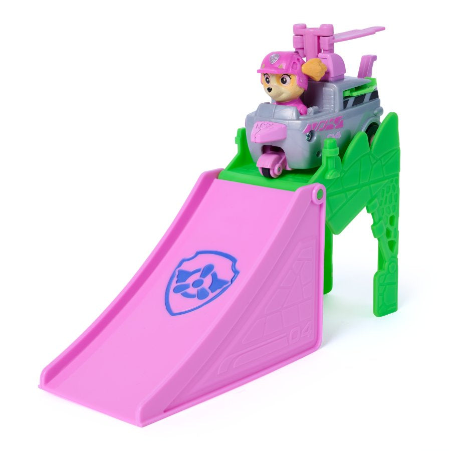 PAW Patrol: The Dino Movie Skye Pup Squad Jump Shift Flip Racers - Toyworld NZ