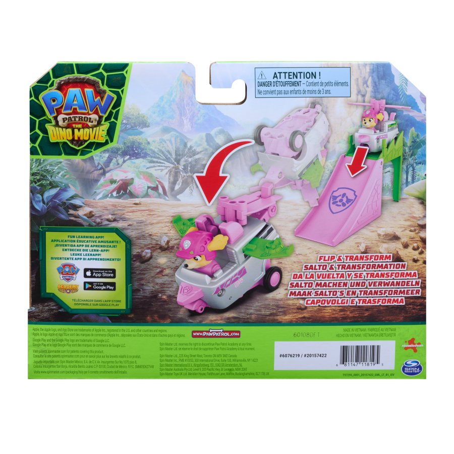 PAW Patrol: The Dino Movie Skye Pup Squad Jump Shift Flip Racers - Toyworld NZ