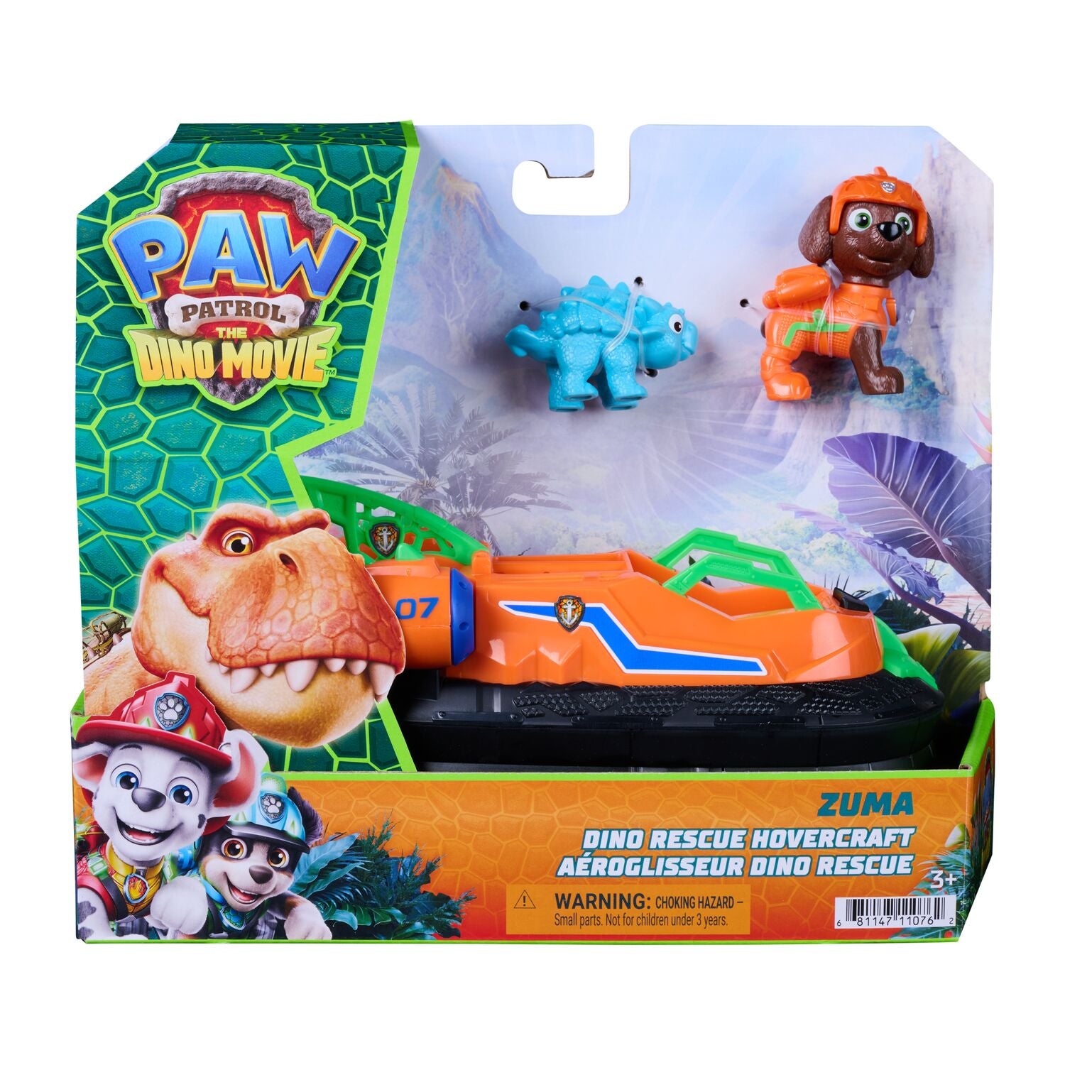 PAW Patrol: The Dino Movie Zuma Dino Rescue Hovercraft - Toyworld NZ