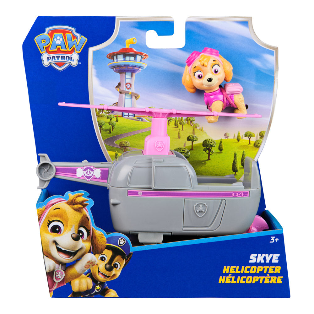 PAW Patrol Basic Rescue Helicopter Vehicle Skye Playset, in packaging