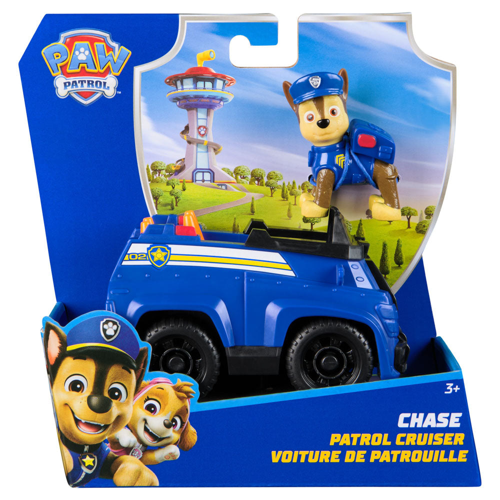 PAW Patrol Basic Rescue Vehicle Chase Dog playset, in packaging