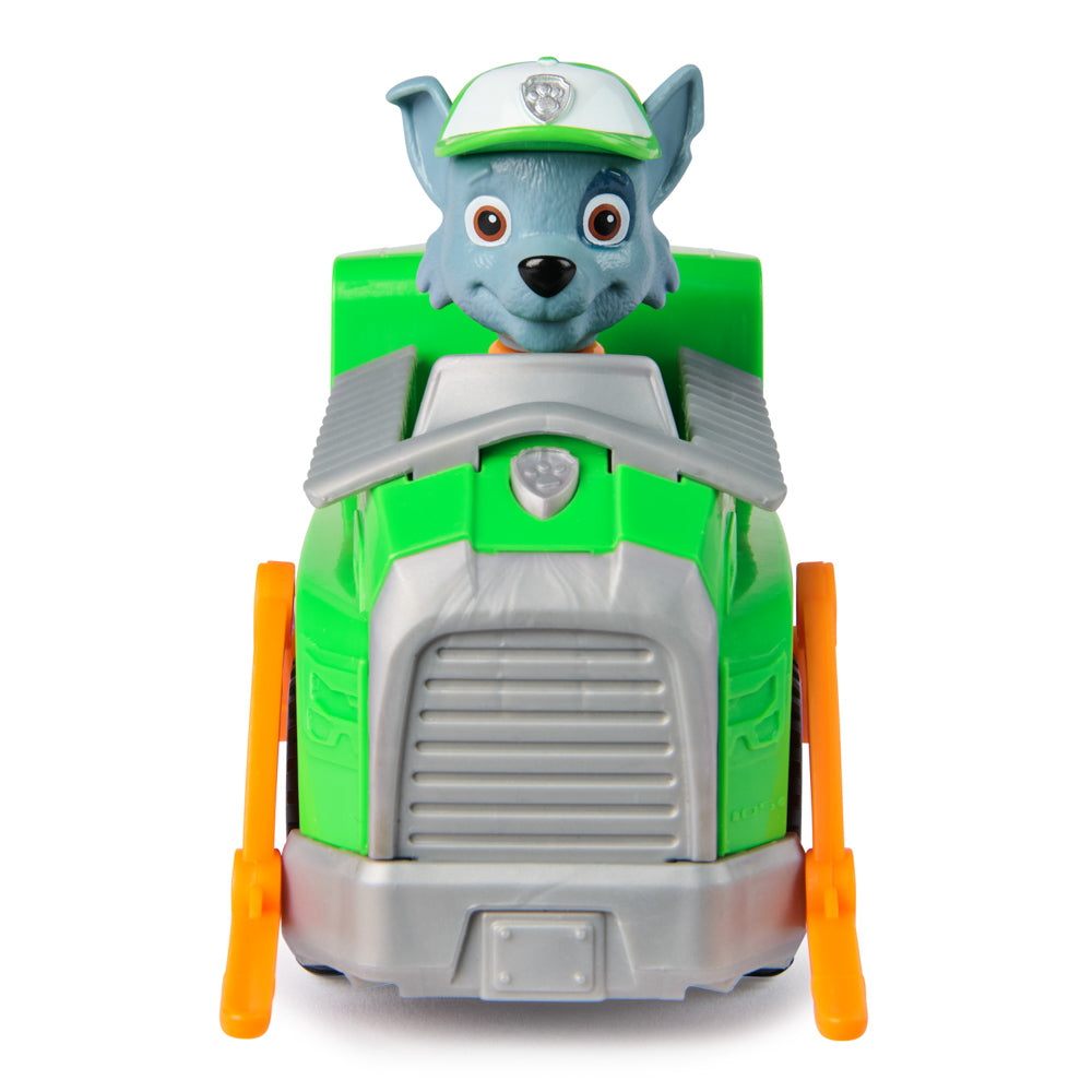 Front view of the PAW Patrol Basic Rescue Vehicle with Rocky playset