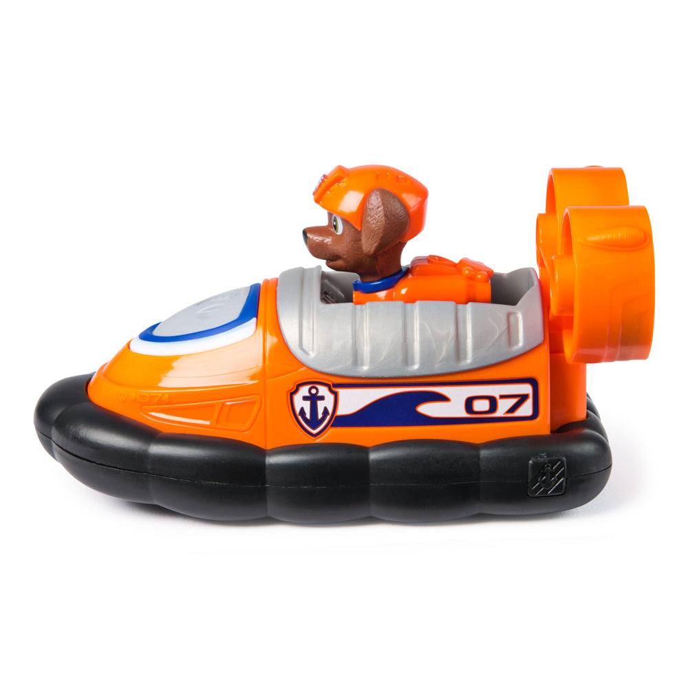Side view of the PAW Patrol Basic Rescue Vehicle with Zuma playset