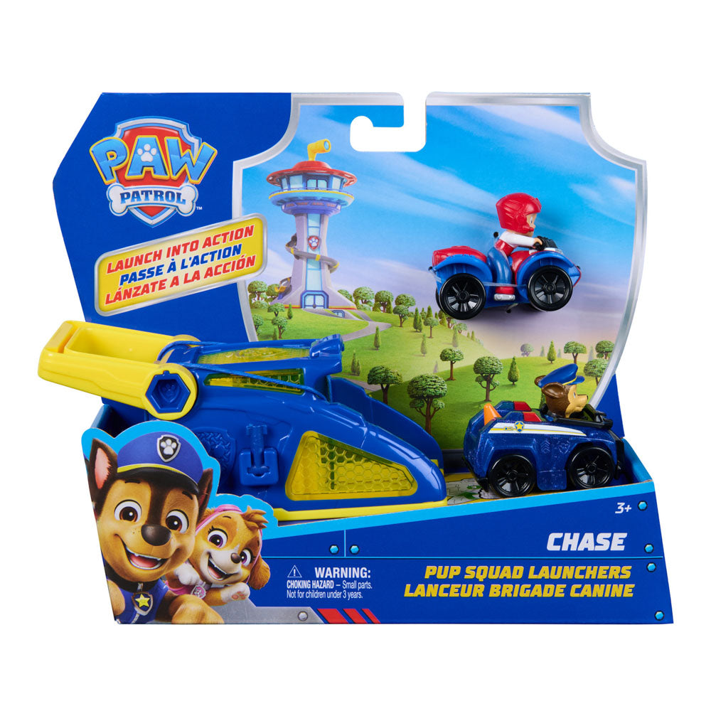 PAW Patrol Pup Squad Launchers - Chase toy cars, in packaging