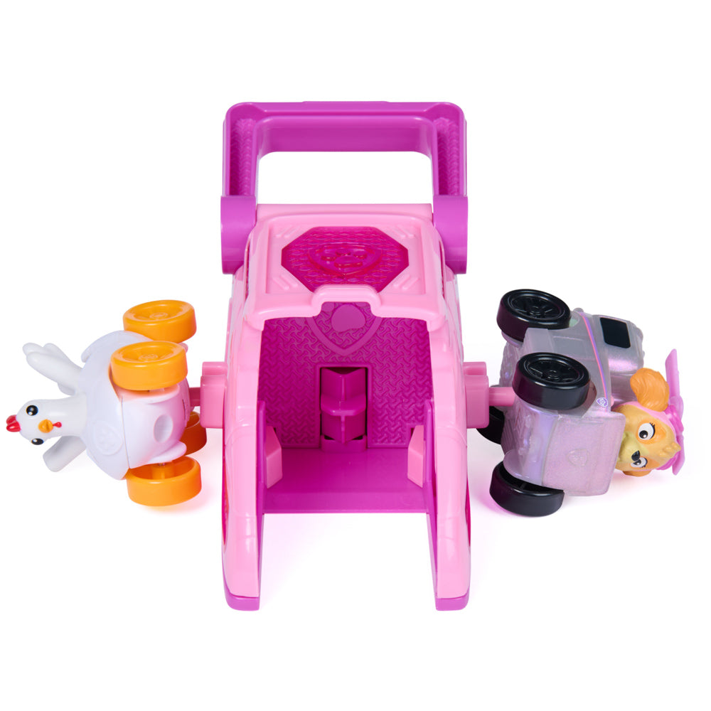 PAW Patrol Pup Squad Launchers Pink Toy Car - Skye & Chicken
