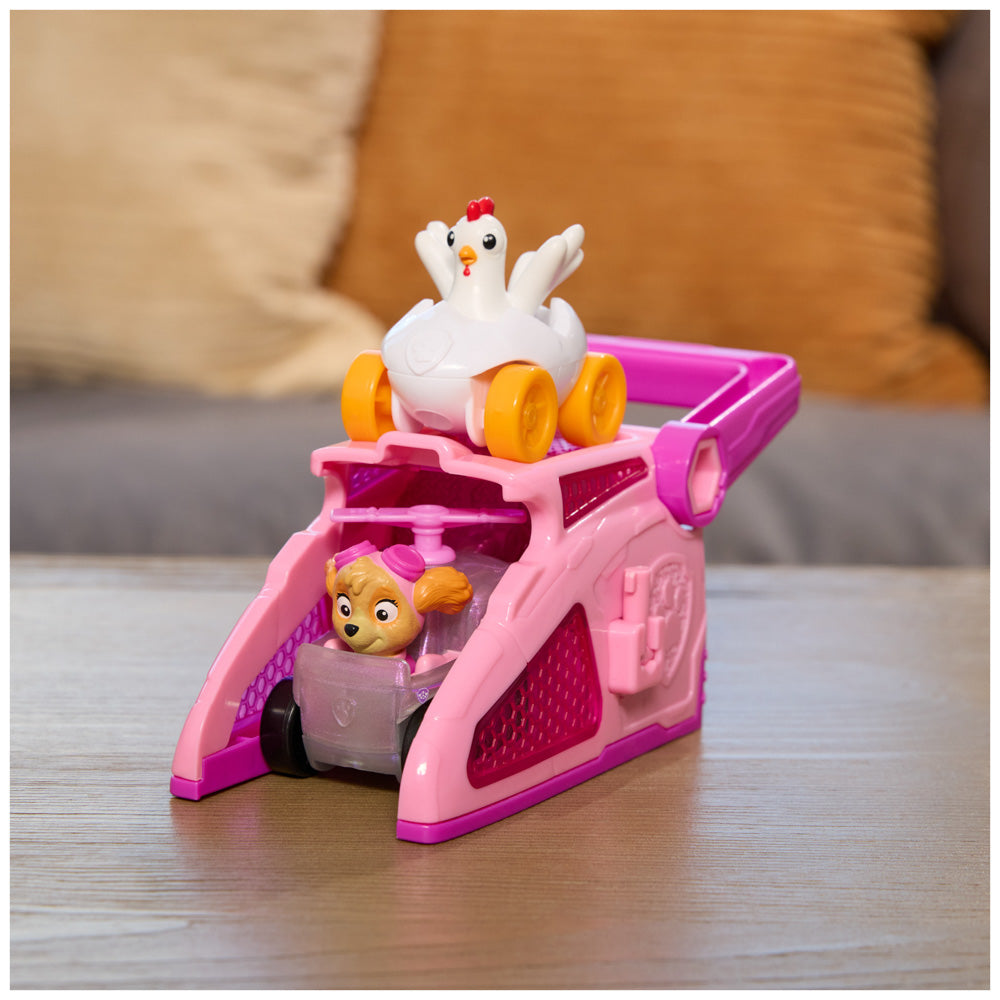 PAW Patrol Pup Squad Launchers Pink Toy Car - Skye & Chicken